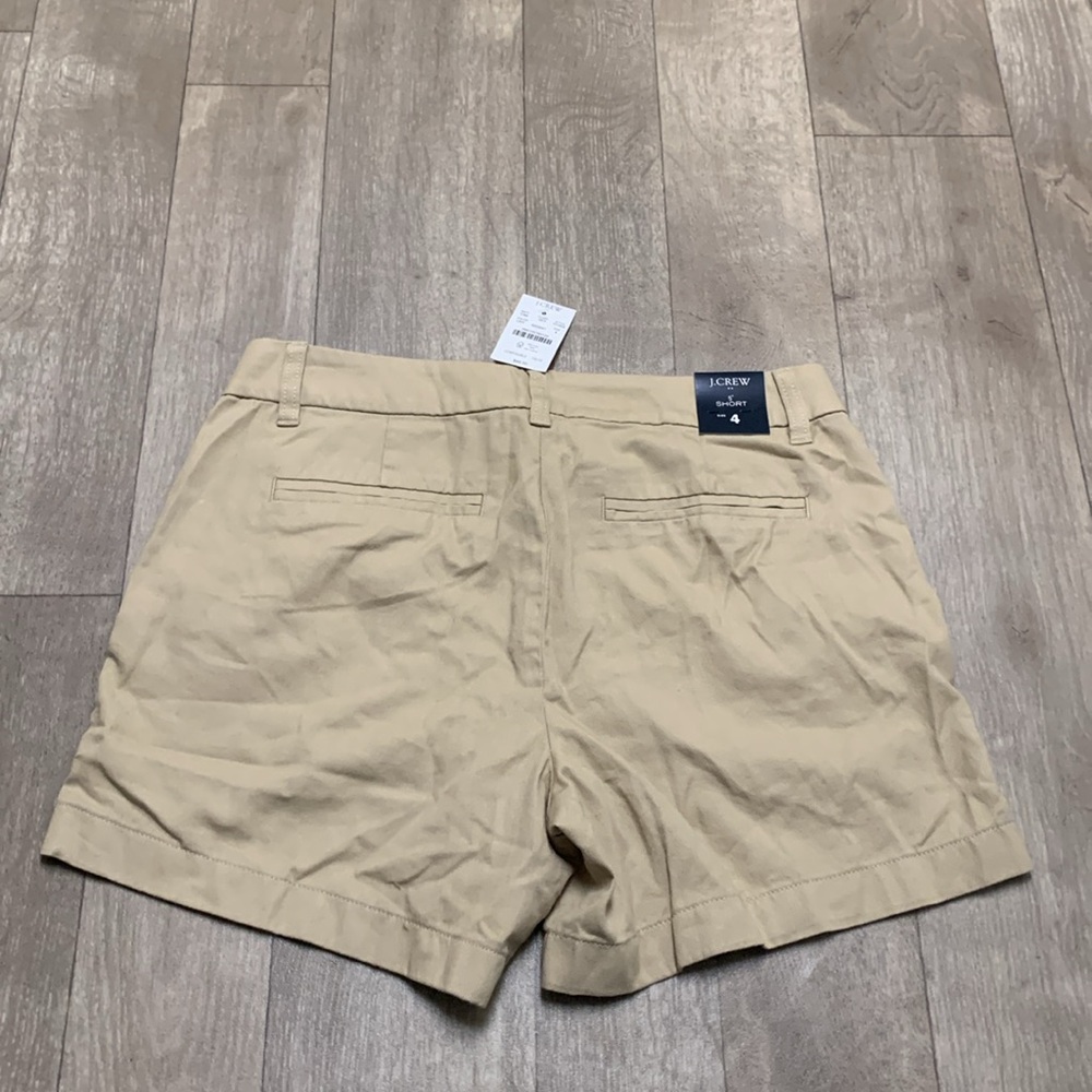 Womens NWT J. Crew Cotton Tan Chino 5”b Shorts - Picture 2 of 6